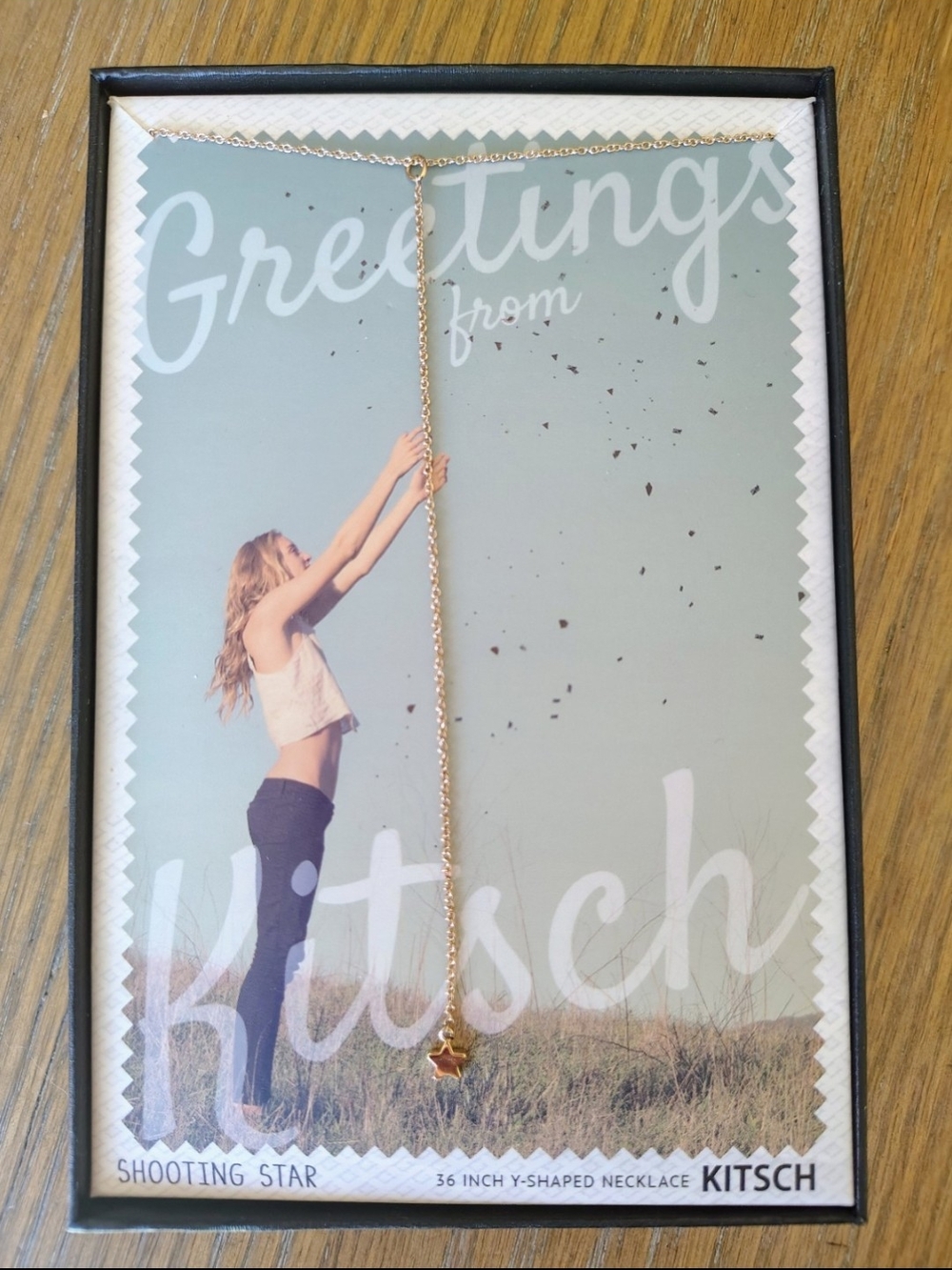 Kitsch Shooting Star Long Y-Necklace 36 Inch New with box